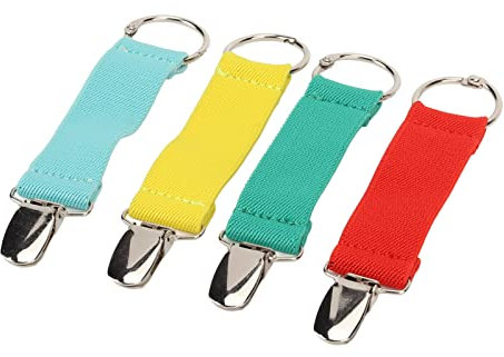 Travel Hat Clip, 14cm Stainless Steel 4 Color Bag Hat Clip for Backpack Bag (Set 2)