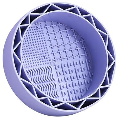 Nettoyant pour pinceaux de maquillage 3 en 1 en silicone Tapis de nettoyage Bol Brosses éponge beauté mélangeur support de séchage