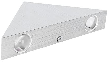 Fafeicy Wandleuchte, LED-Wandleuchte, 9 W, Modernes Aluminium, Dreieckige Lampe, Dreieckige Lampe, Wandmontage, Warmweißes Licht, IP20 Wasserdicht, Wandlampen und Wandlampen
