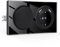 CNBINGO Interruptor de luz basculante con enchufe USB empotrado, enchufe Schuko de cristal con puerto USB-A de 2,1 A, interruptor de luz de 1 vía, color negro