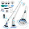 Brosse de Nettoyage électrique sans Fil avec poignée de télécommande, Brosse de Nettoyage étanche IPX7 avec 8 têtes de Brosse remplaçables et Brosse électrique pour Nettoyer Salle de Bain, Douche,