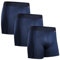 DANISH ENDURANCE 3er Pack Sport Boxershorts Herren, Mit regulärem oder langem Bein, Blau, 2XL