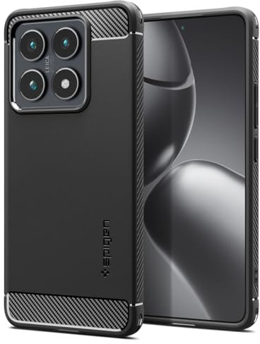 Spigen Cover Rugged Armor Compatibile con Xiaomi 14T Pro - Nero Opaco
