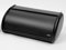 Addis Kitchen Bread Bin Metal Storage Box with Full Roll Front Opening, All Black finish