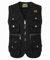 KTWOLEN Herren Angelweste Outdoor Jagdweste Fotografie Ärmellose Jacke Angelwesten Arbeitsweste Werkzeugweste Hundesport Weste mit Vielen Taschen, Schwarz, XL