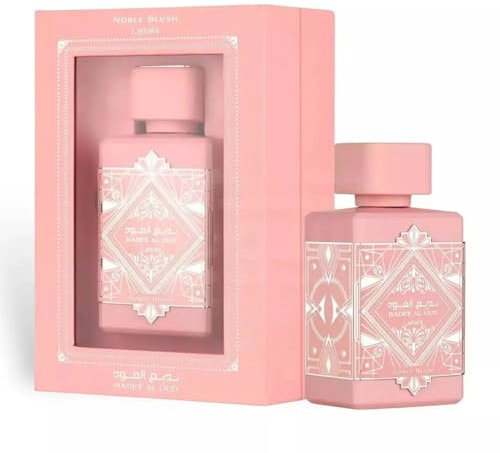 Badee Al Oud Noble Blush Eau De Parfum 100ml – A Luxurious & Creamy Women’s Fragrance with Rose, Almond & Vanilla Notes