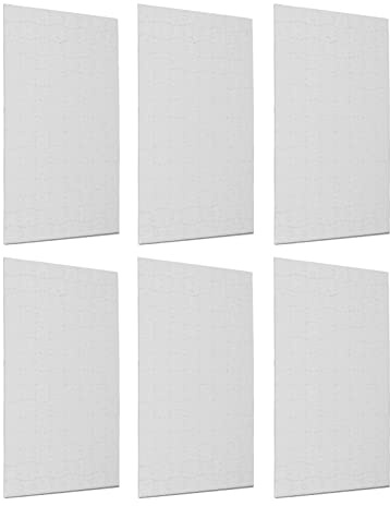Zerodis Blanker Jigsaw Puzzle Kit - A4 Größe 120pcs für Wärmeübertragungsdruck - Genuss in der Fertigstellung 10 Sätze für Verschiedene Bedürfnisse Ideales Familie und Freunde