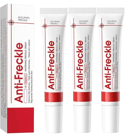 3 Pezzi Crema viso per macchie scure – Crema per la rimozione delle macchie di pigmento | Crema per la cura del viso sbiancante con effetto luminoso per le donne per la pulizia del viso notturno