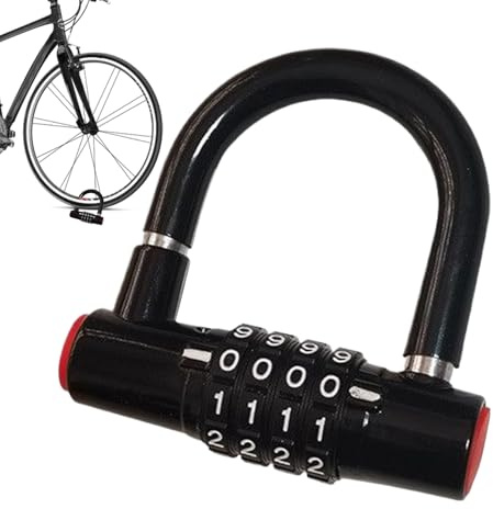 Lock with Code - Weatherproof Combination Padlock, Strong Anti Theft Coded | Secure Padlock for Bike Motorcycle Scooter Garage Outdoor Gate Travel Camping Backpack Suitcase Luggage Storage Locker Safe