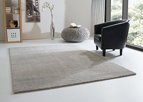 Hochflor Teppich Hermosa Shaggy Langflor in Beige blau, GUT Siegel Zertifiziert, Größe: 160x230 cm