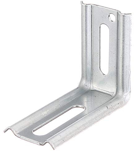 Alberts 339906 Verstellwinkel | 90°-Winkel, geprägt, mit Langloch | sendzimirverzinkt | 70 x 50 x 30 mm