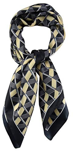 TigerTie Damen Nickituch Halstuch gemustert - Halstuchgröße 60 x 60 cm