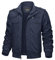 KEFITEVD Veste Cargo Décontractée Homme Blousons Bomber Militaires Automne Coupe-Vent Bleu Marin