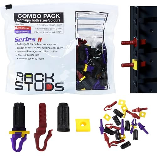 40C Series II - Vis pour rack de serveur pour rails 19, remplacement parfait des écrous de cage - 80 goujons ; 40 de chaque taille/couleur