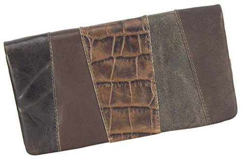 Sunsa Geldbörse. Leder Geldbeutel. Großer Portemonnaie mit RFID Schutz. Damen Brieftasche mit viele Kreditkarten Fächer, Geldtasche Wallet Purses for Women