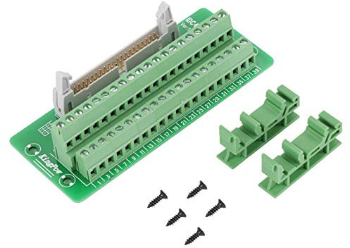 SPS-Breakout-Board - IDC40P 40-poliger Header-Breakout-Board-Anschlussblockanschluss Schnittstelle stabile Leistung mit Halterung