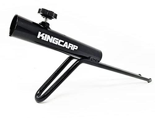KingCarp - Anodized Brolly Spike 23 millimetre Diameter Capacity/Compact Light Strong Corrosion Resistant Steel/Anti Twist Ground Prongs & Foot Bar for Fishing Garden Camping Umbrella [25-3940]