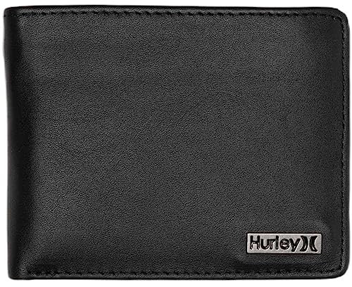 Hurley One und Only Leather Wallet, Schwarz