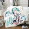 YuZong Hatsune Miku Anime 3D-Digitaldruck Flanell Ultraweiche Micro-Fleece-Decke Pflegeleicht