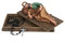 BC BUILDCLASSIC Katholischer schlafender heiliger Josef mit Sockel, mit Metall-Heiligenschein, Gebetskärtchen-Halter, Vater-Geschenk, Schutzpatron-Wohn-Deko, 22,4 cm L, handbemalt (dunkel, vollfarbig)