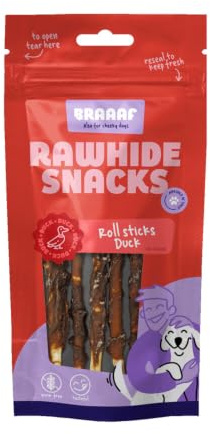 Braaaf Roll Sticks -12 cm - Hundesnacks - Hundeleckerlis - Ente