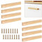 8 Pièces Poignée Meuble Bois 160mm, Bouton De Cuisine Pour Armoires, Tiroirs, Décoration