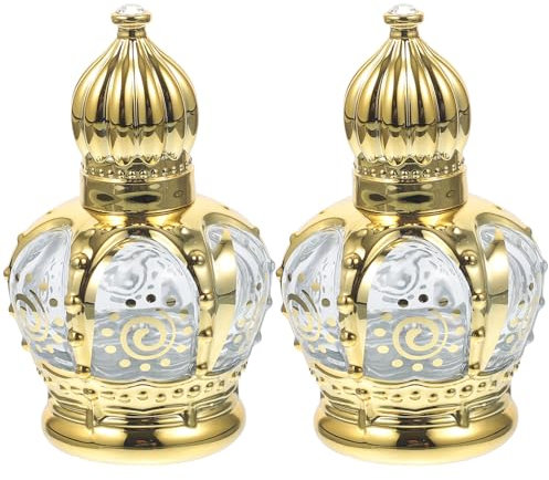 Beavorty 2Pcs Roller Bottles for Essential Oils Reusable Glass Containers Travel Accessories Perfume Dispenser for Aromatherapy and Massages