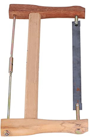 a Telaio a Mano in Legno di Teak Utensile Taglio per Legno per la Lavorazione del Legno (Grande (580 mm))