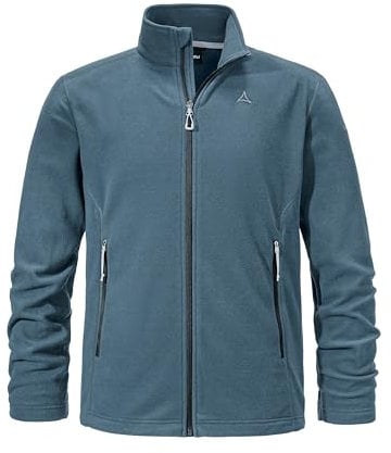 Schöffel Herren Fleece Jacket Cincinnati3, atmungsaktive, leichte Fleecejacke, schnell trocknende Outdoorjacke aus Tecnopile Material, bering sea, 46