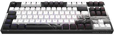Dark Project 87 Ink Mechanische Gaming-Tastatur | ISO Mehrsprachig Mehrsprachige | Hot-Swap | G3MS Saphirgefettete Schalter | Gefettete Stabilisatoren | TKL 80% | RGB