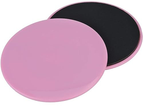 Exercise Slider,Gleitscheiben Fitness Core Sliders Doppelseitige Gleitscheiben Gym Gliding Discs Gleitende Scheiben Gym Home Fitness Equipment für den Einsatz auf Teppich Hartholzböden(Rosa)