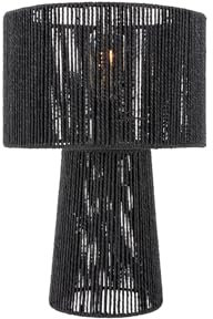 Leitmotiv Table lamp Forma pin Paper Rope Black