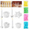 4 Stück Silikonform Kerzenhalter,DIY Giessform Kerzenhalter, 3D Silikonformen Gießformen Kerzenhalter,Silikonform Kerzenhalter Stern,Gießform Stern Kerzenhalter,für Kerzenständer Tablett