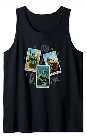 Call of Duty: Modern Warfare 2 Vintage Tarot Cards Tank Top