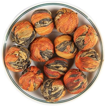 Lilien-Hortensien-Drachenperlentee Schwarzer Tee Chinesischer Original Guter Tee Natürliches Bio-Schwarztee-Grünfutter ohne Zusatzstoffe (100g)
