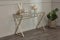 Jahnke Glasschreibtisch Xtra Desk Klarglas/Goldfarben