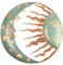 Chaies Wanddeko Sonne Mond Sterne Wandskulpturen Wandbild Innen Außen Garten Wandschmuck Wand Deko Dekoration, Sun Moon Wanddekoration Wasserdichtes Metall Home Anhänger Wandskulpturen