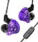CCZ Melody Gaming IEM, Clear Sound In-Ear Monitors, 1DD 1BA Hi-Fi Wired Headphones, 3.5mm with Comfortable Ear Fins for PC Laptop