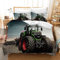 Gegeryozer Bettbezug Traktor, 135 x 200 cm, Bettwäsche für Kinder, Motiv: Traktoren, Bettbezug aus Mikrofaser + 2 Kopfkissenbezüge 50 x 75 cm (T4)