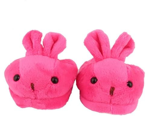 SQMSK 8*3.5cm Cute Doll Plush Rabbit/Bear Shoes Doll Shoes Doll Plush Slippers Doll Princess Shoes For 18 Inch Girl Doll Accessories