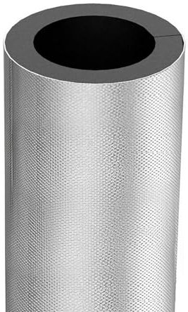 Rohrisolierung Isolierschaumrohr，ID 16-60mm wasserdichte für Innen und Außen Rohre Aluminium Folien Schaumisolierrohr(34x20mm)