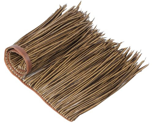 MERRYHAPY 1m Simuliertes Strohdach Pe Feuerhemmende Künstliche Thatch-Dekoration Für Garten Und Terrasse Installieren Für -projekte
