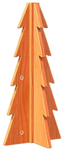 vidaXL Arbre de Noël en Bois pour décoration 49 cm Bois de pin Massif, décoration de Sapin de Noël en Bois, Sapin de Noël en Bois, Sapin de Noël en Bois Massif