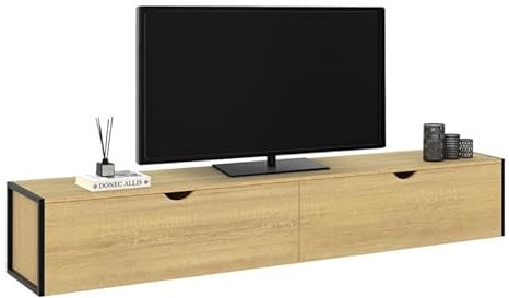 IDMarket - Mueble para TV (180 cm, colgante Detroit 2 puertas, diseño industrial