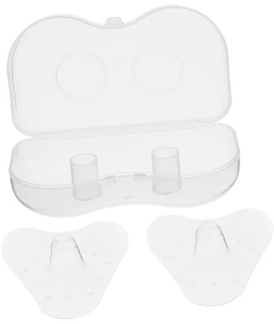 Healeved Silikon-brustschutz Für Stillen Dreieckige Stillabdeckung Aus Transparentem Silikon Mit Aufbewahrungsbox Diskretes Stillen Für Mütter