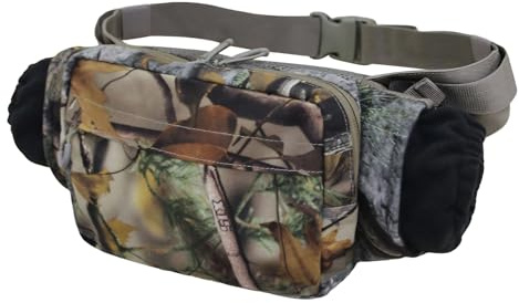 Jagd-Gürteltasche mit Handwärmertasche, Jagd-Camouflage-Hüfttasche, Handwärmer, Winterkälte-Jagdausrüstung, Handwärmer-Muff-Hüfttasche für Outdoor-Camping, Wandern, Angeln