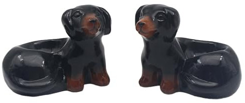 The Leonardo Collection Dachshund Novelty Egg Cups for Kitchen & Home | Ideal Eggs Cup for Egg Holder Storage | Durable Egg Holder for Everyday Use | Stylish Kitchen Accessory As Egg Cup