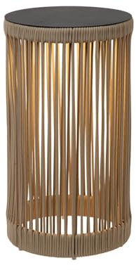 LUCIDE PINGI - wiederaufladbare Stehlampe Innen/Außen - Akku/Batterie - Ø 33,5 cm - LED 3 StepDim - 1x3W 3000K - IP44 - Taupe