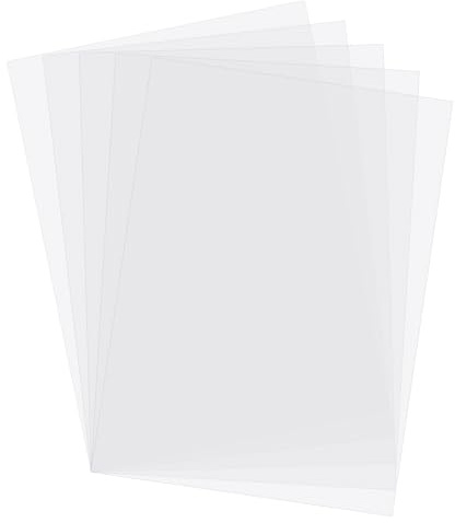 Nynkyon 50 Blatt Weiß Transparentpapier, Pauspapier, Durchsichtiges Papier, bedruckbare transparente, Transparentes A4-Papier zum Zeichnen, Scrapbooking