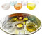 Glas Schwimmschale bunt Pastellfarben (6er Set) D:6 cm - Schwimmkerzen, Tischdeko, Teelichthalter, Schwimmlicht
